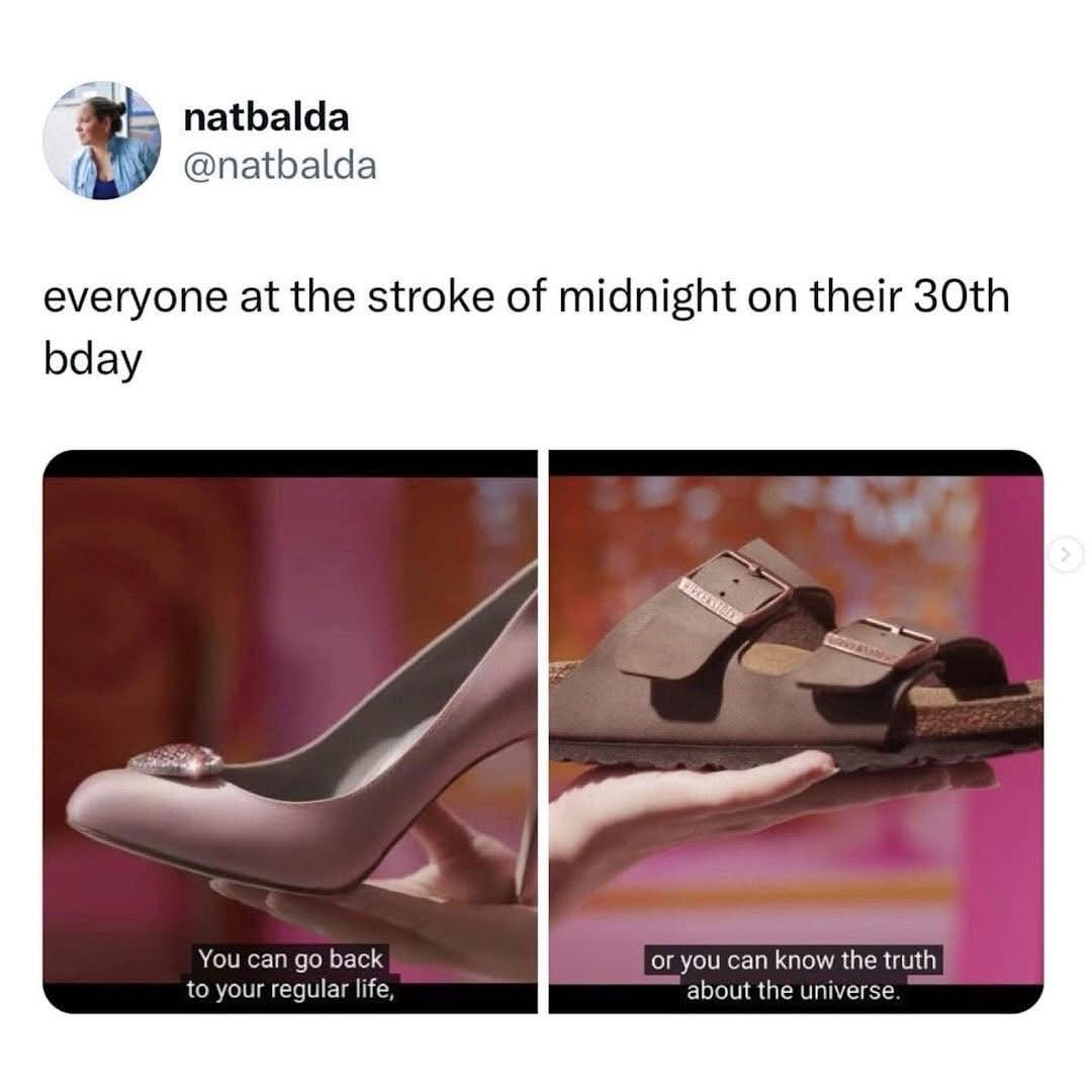 When you hit 30 and realize comfort > everything else