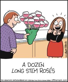 When your Valentine's gift is just a bouquet of wine glasses.