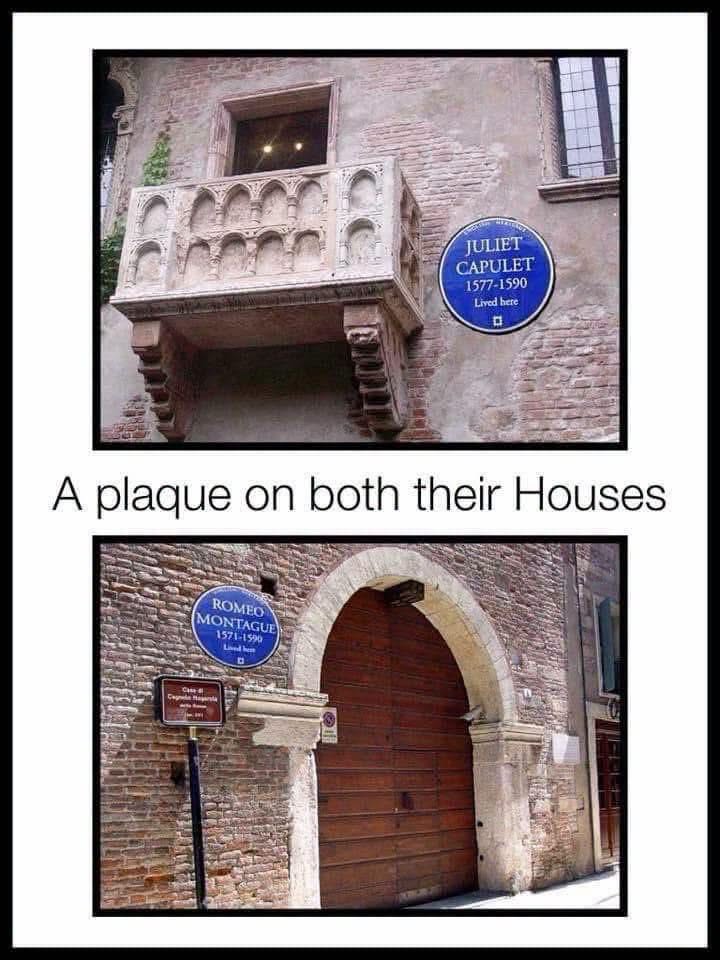 Shakespeare really put a pun on both their houses