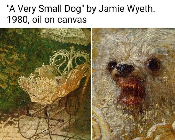 My cute dog vs. my cute dog when someone mentions the word 'walk'.