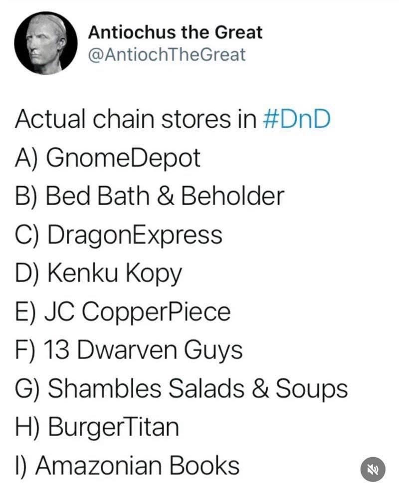 Imagine going to Bed Bath & Beholder for all your dungeon decor needs