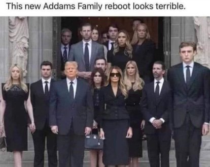 This family looks way too put together to be the Addams Family, maybe it's a weird reboot.