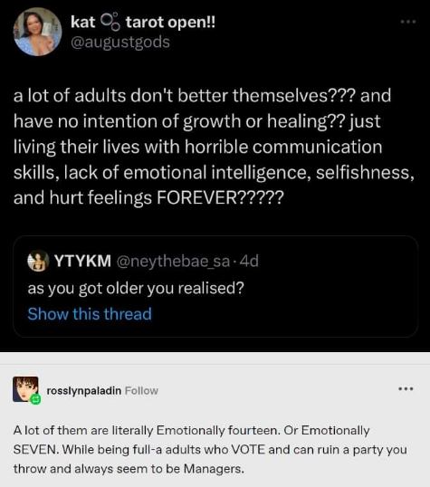 So, like, are we just gonna accept that full-grown adults act like spoiled toddlers who somehow got management positions?
