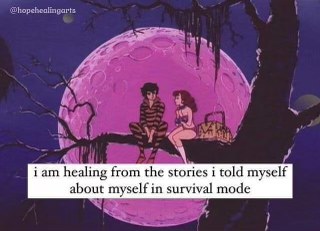 Finally healing from all the self-doubt stories I told myself when I was struggling.