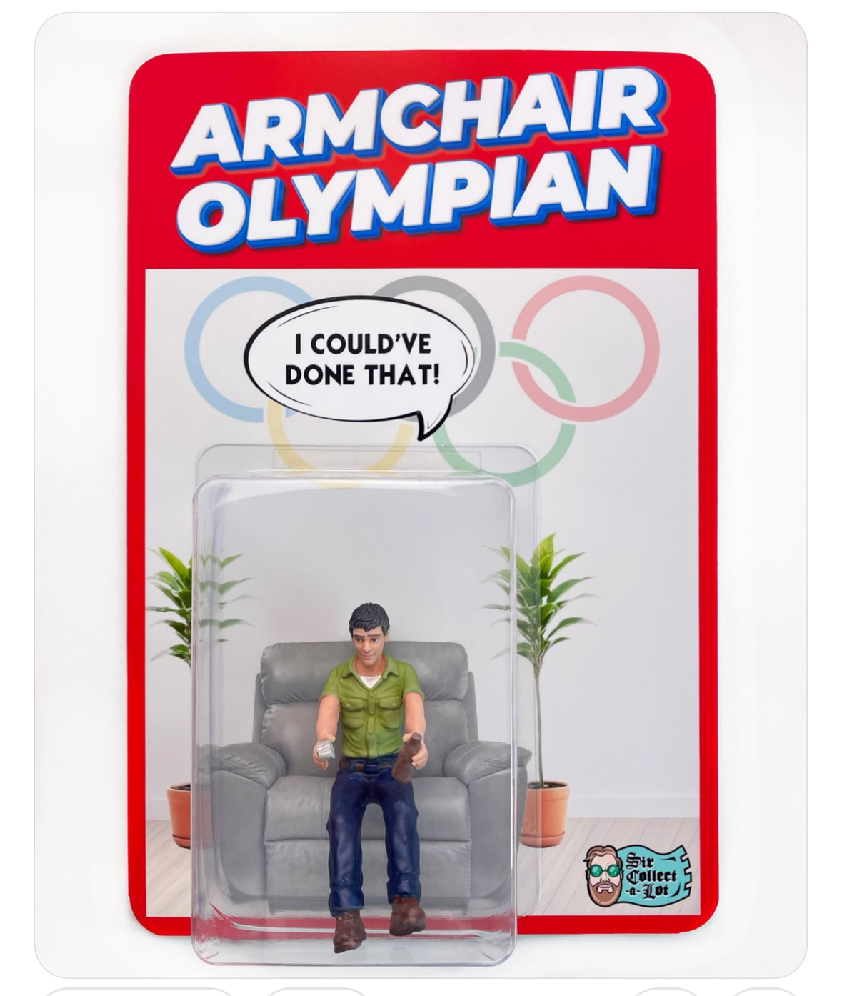 This action figure perfectly captures my Olympic spirit, which is mostly spent on the couch.
