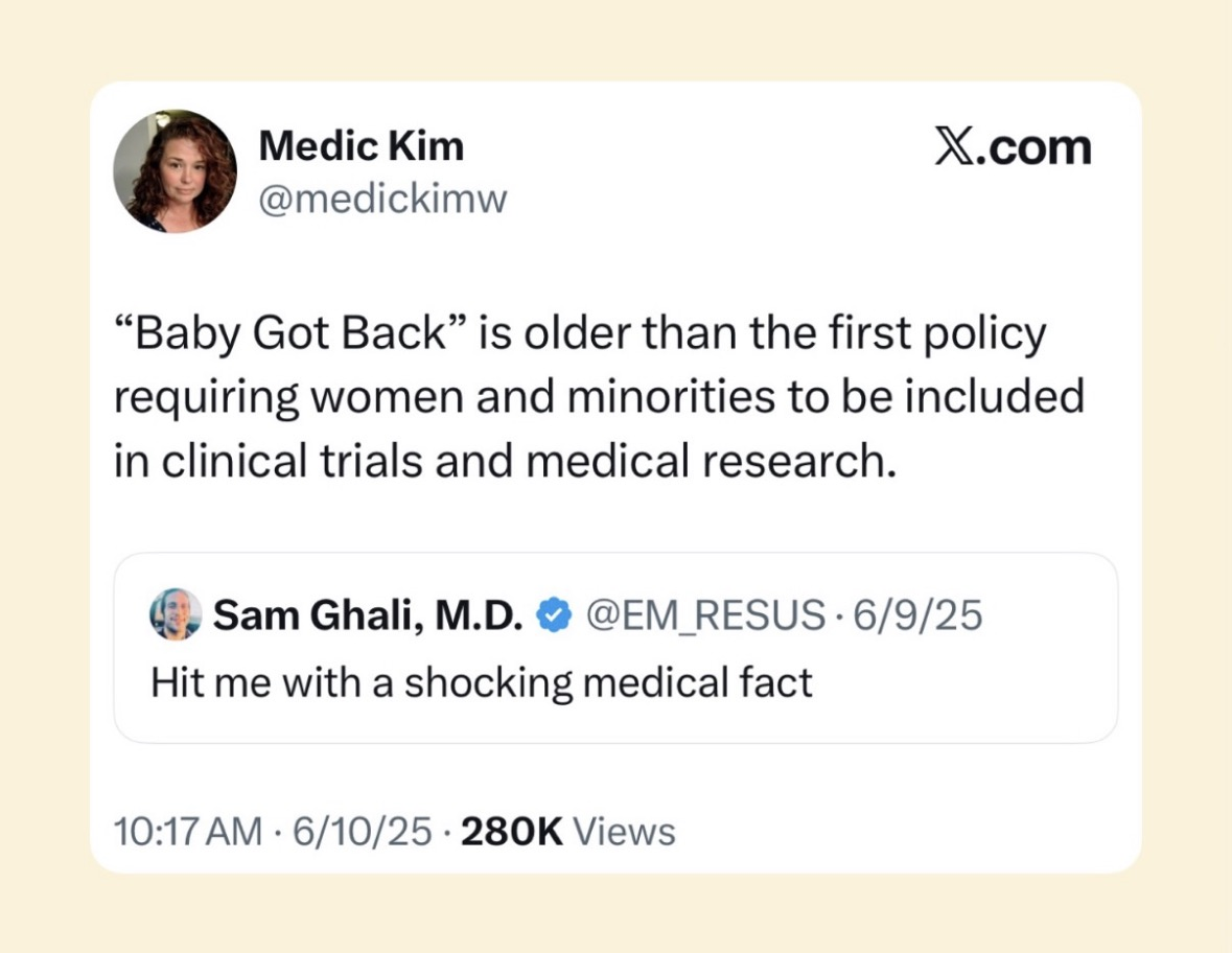 Wow, so the song is actually older than medical inclusivity policies? That's wild.