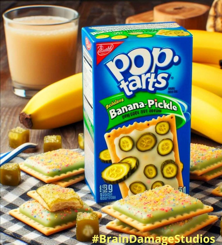 Pop Tarts made banana and pickle flavor? My tastebuds are confused.