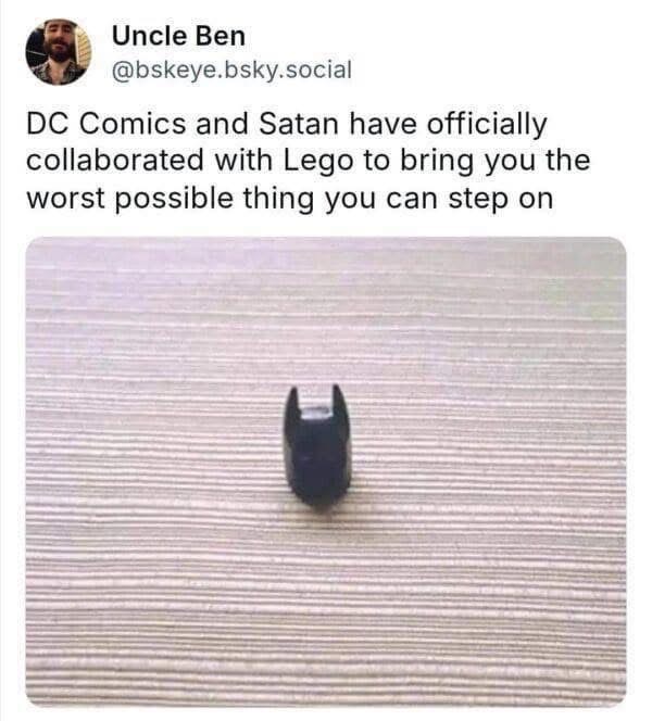 Who knew the Batman cowl could be the ultimate torture device?