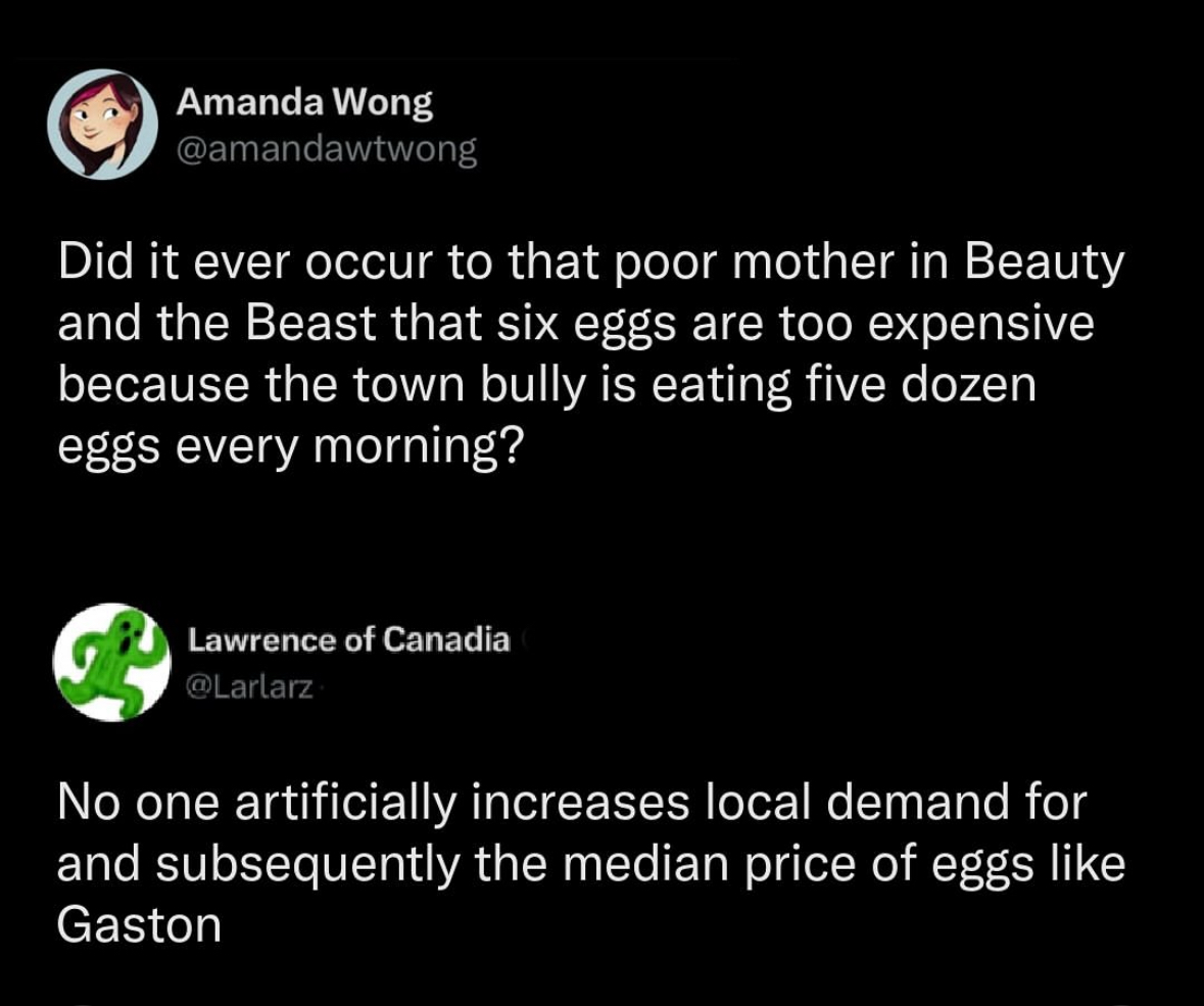 This is a deep dive into the economy of Beauty and the Beast, thanks to Gaston.