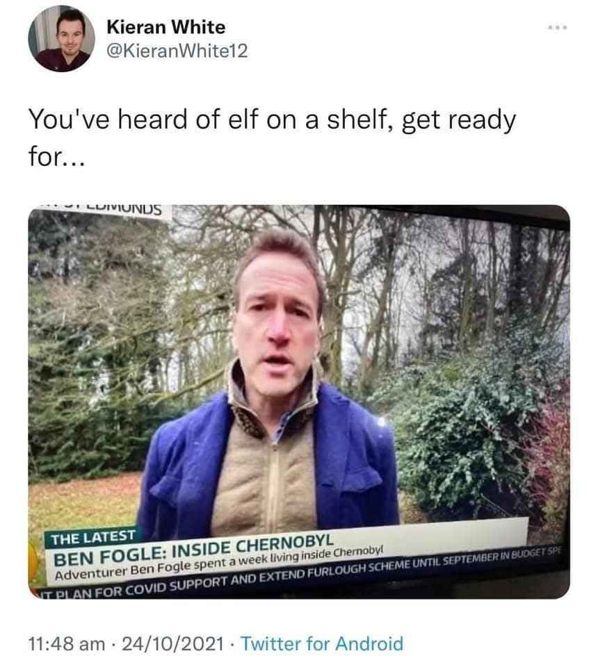 Ben Fogle in Chernobyl, lol the rhymes tho