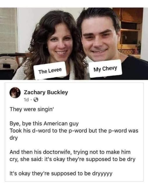 When the internet takes a joke way too literally and makes it about Ben Shapiro and his wife.
