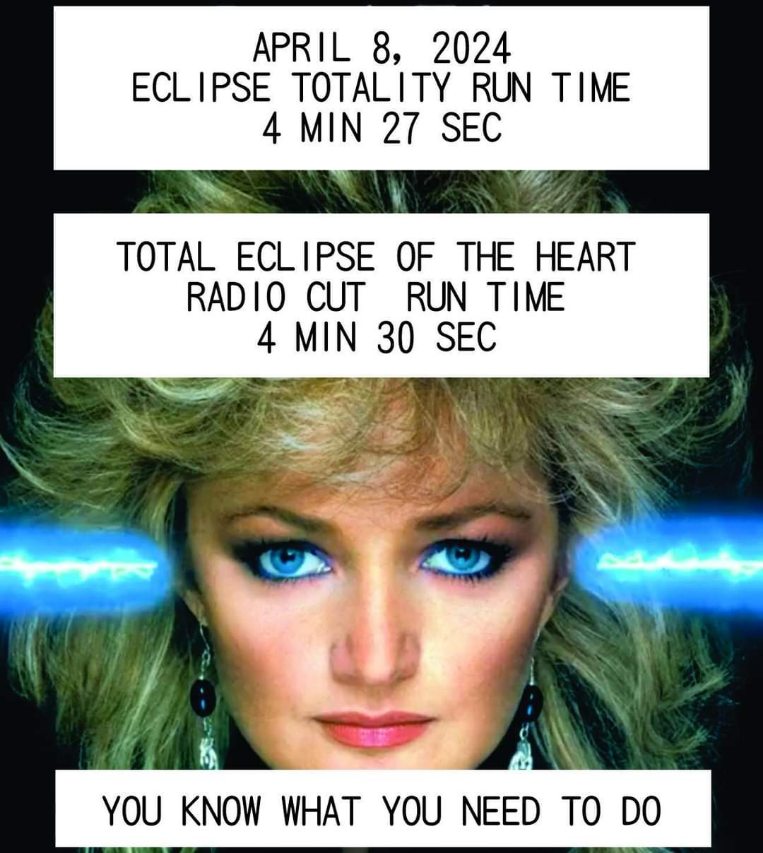 When the song is almost as long as the actual eclipse lol