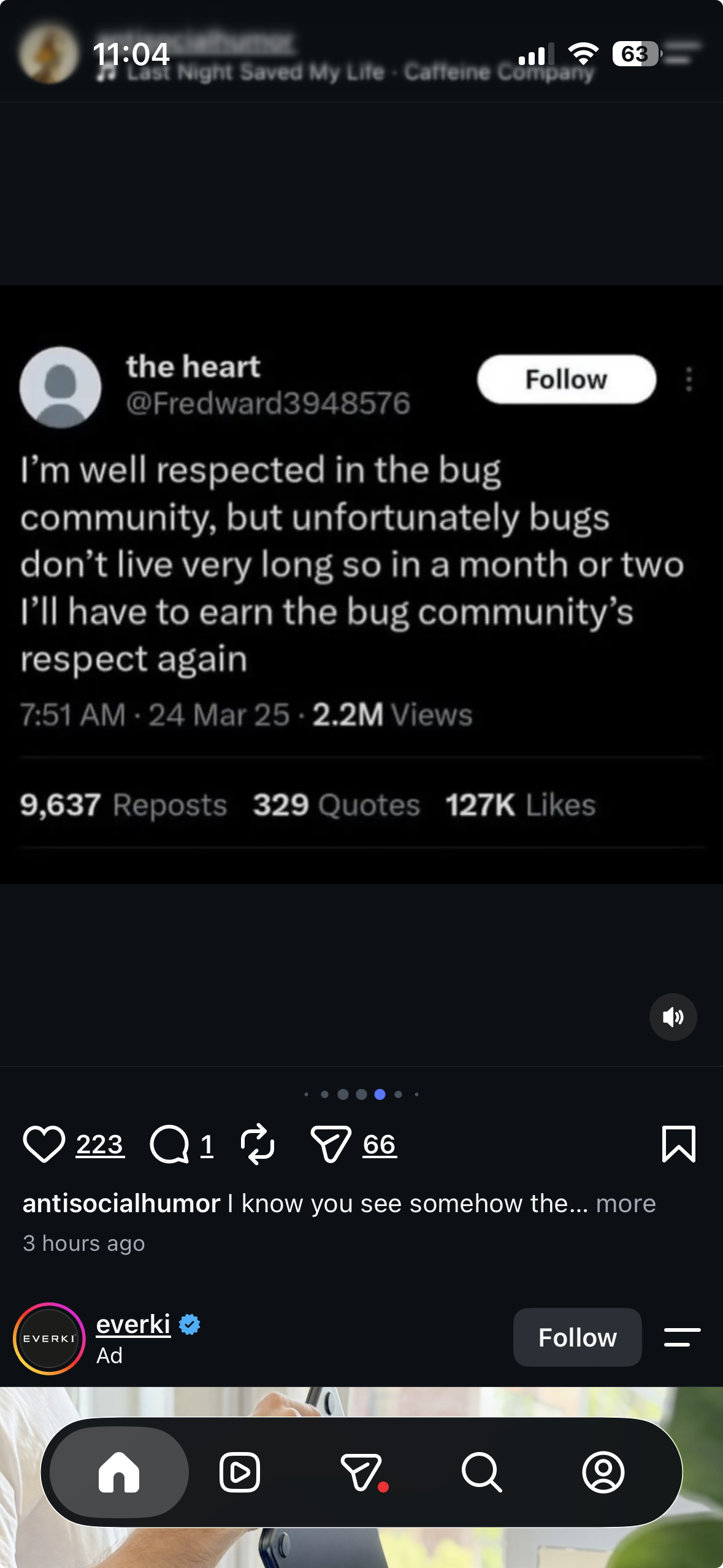 Imagine being a bug and having your whole career be like, a month long. So sad.