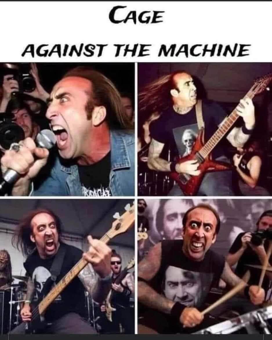 Nicolas Cage is Rage Against The Machine and I'm not mad about it
