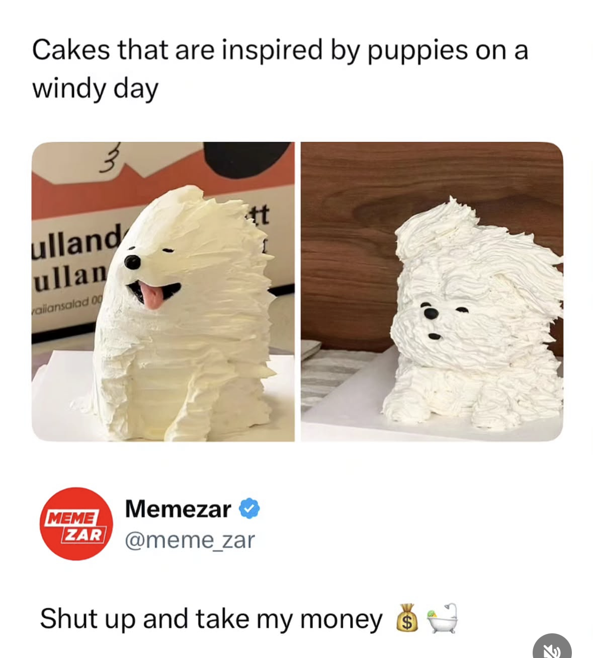 These cakes look like fluffy puppies caught in a wind tunnel lol