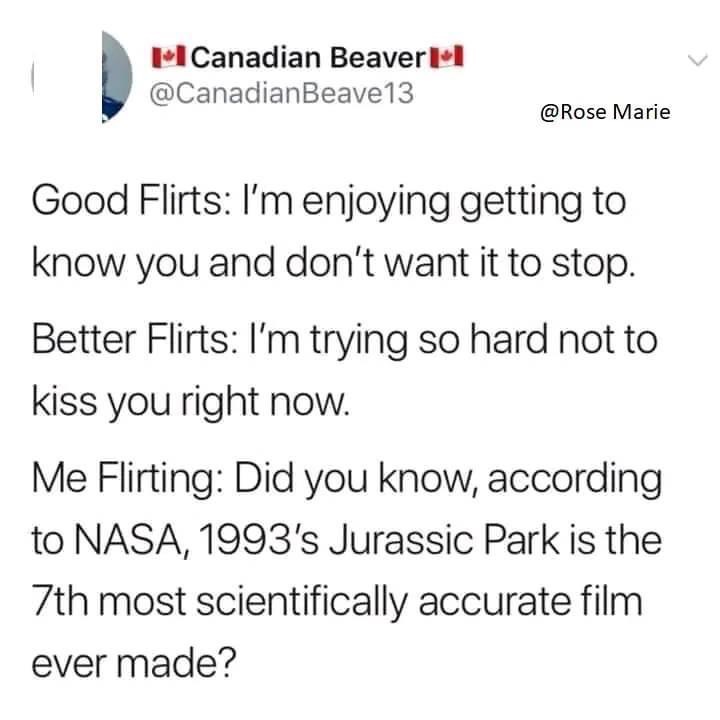 Found the perfect way to flirt if you're me lol