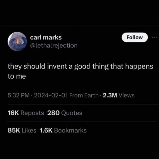 Petition to invent something good to happen to me pls