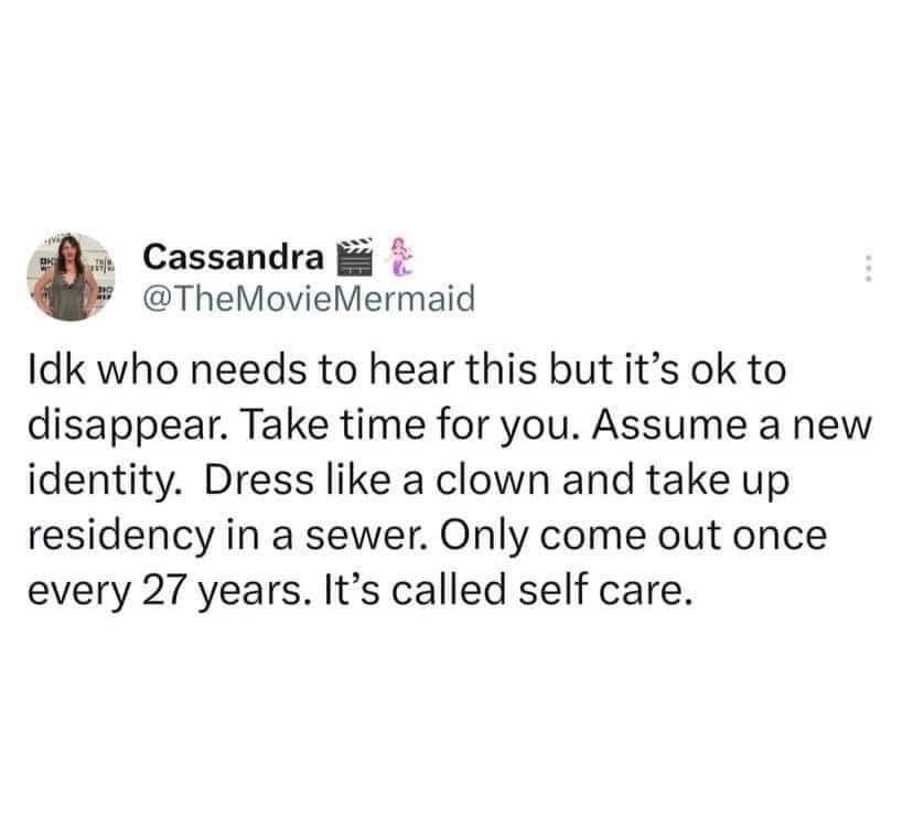This is my self-care plan, don't judge
