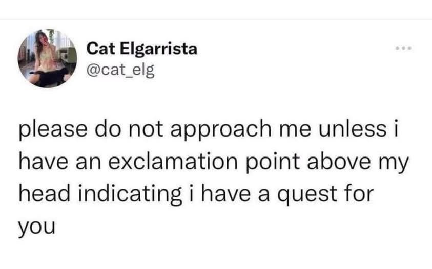 If you see me with a quest marker above my head, then you can talk to me