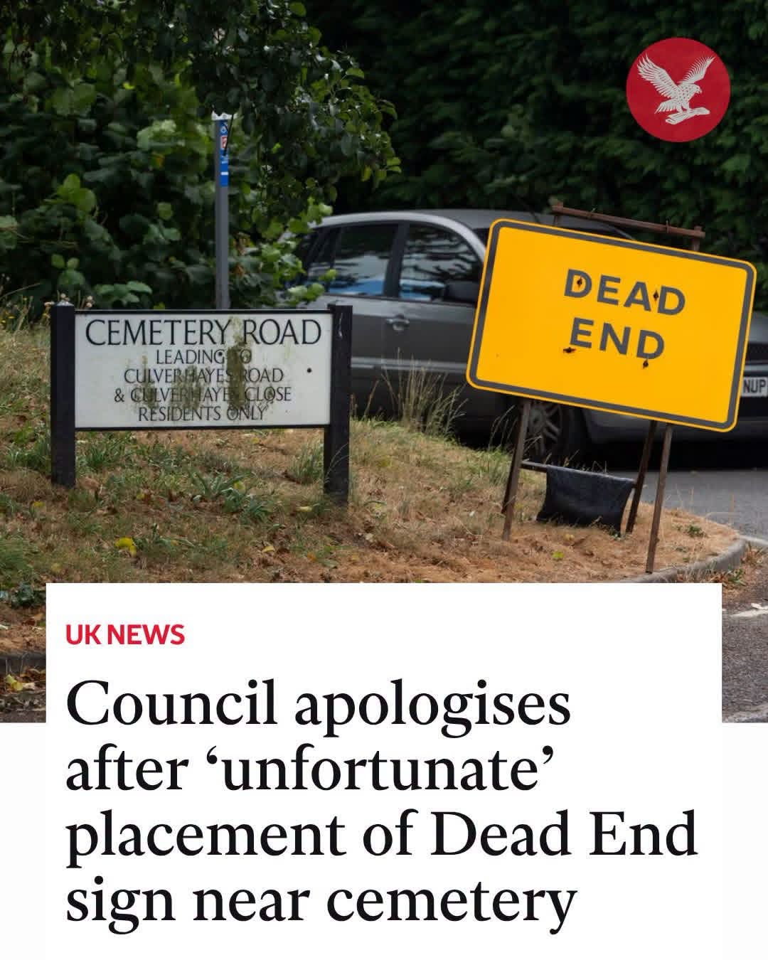 Some council really said 'Welcome to the cemetery, please immediately turn around.'