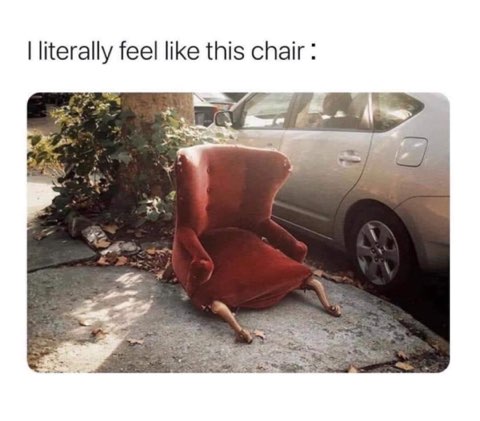 When you've given up on life and are just waiting for something to happen