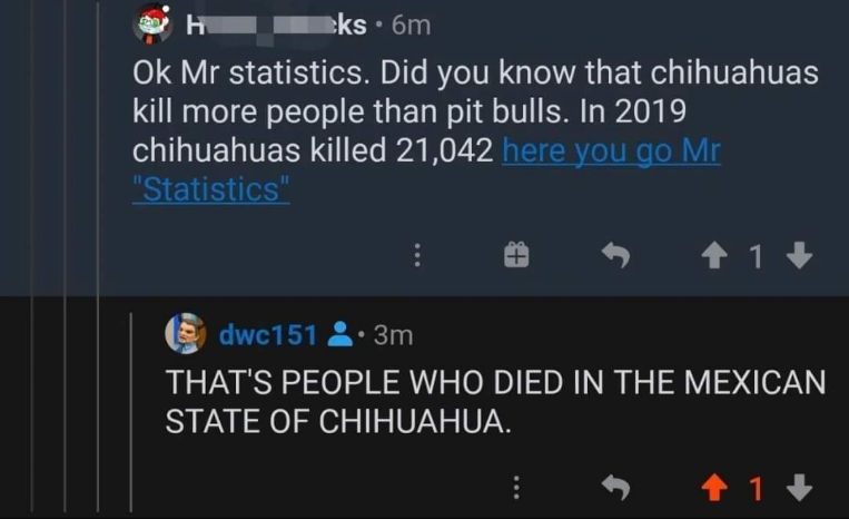 He thought he was so smart with his statistics, but turns out he was just talking about the Mexican state lol