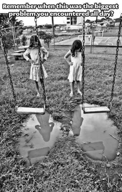 Remember when the biggest problem you had to deal with was having to wait for your turn on the swings?