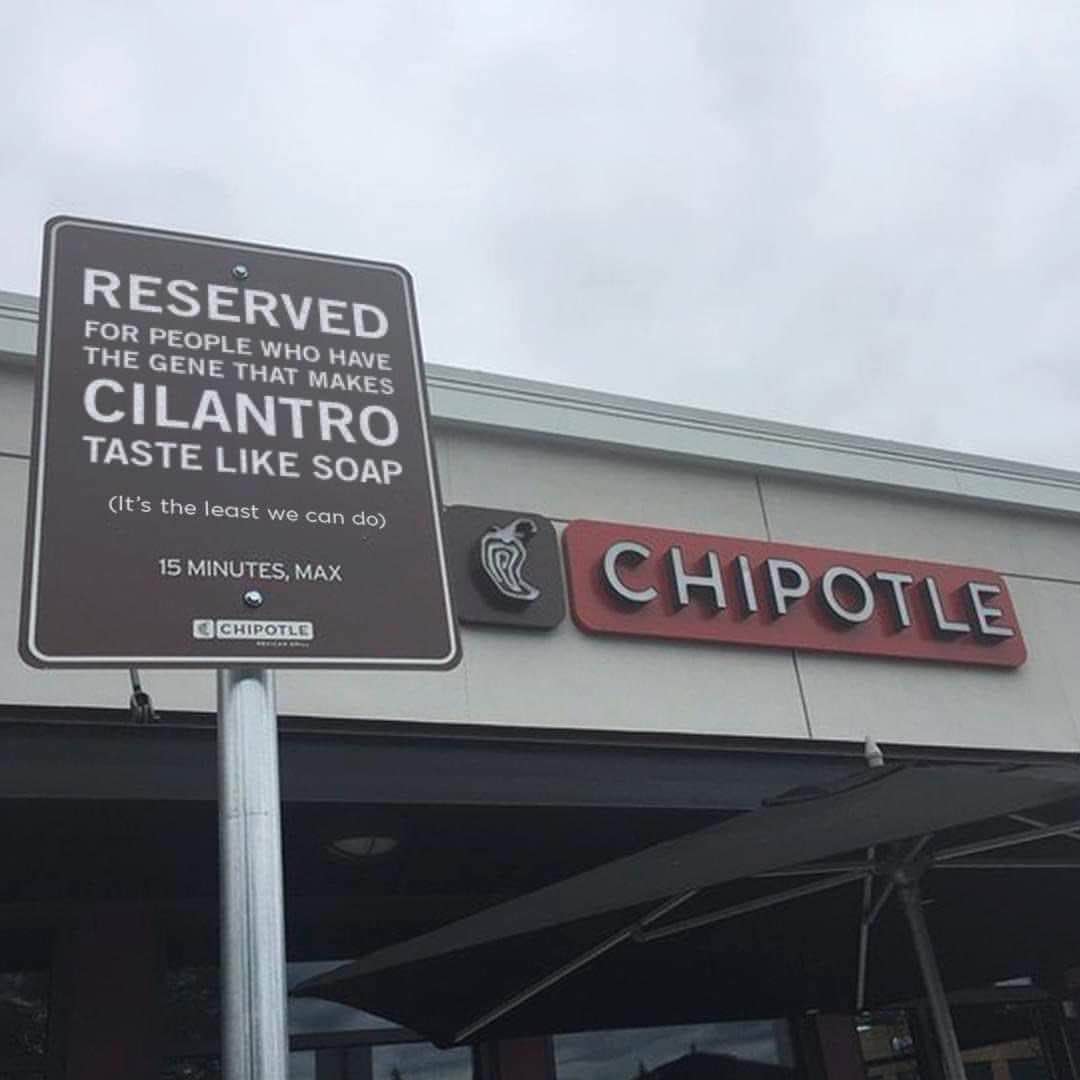 Chipotle really said "we get it, cilantro tastes like soap for some people"
