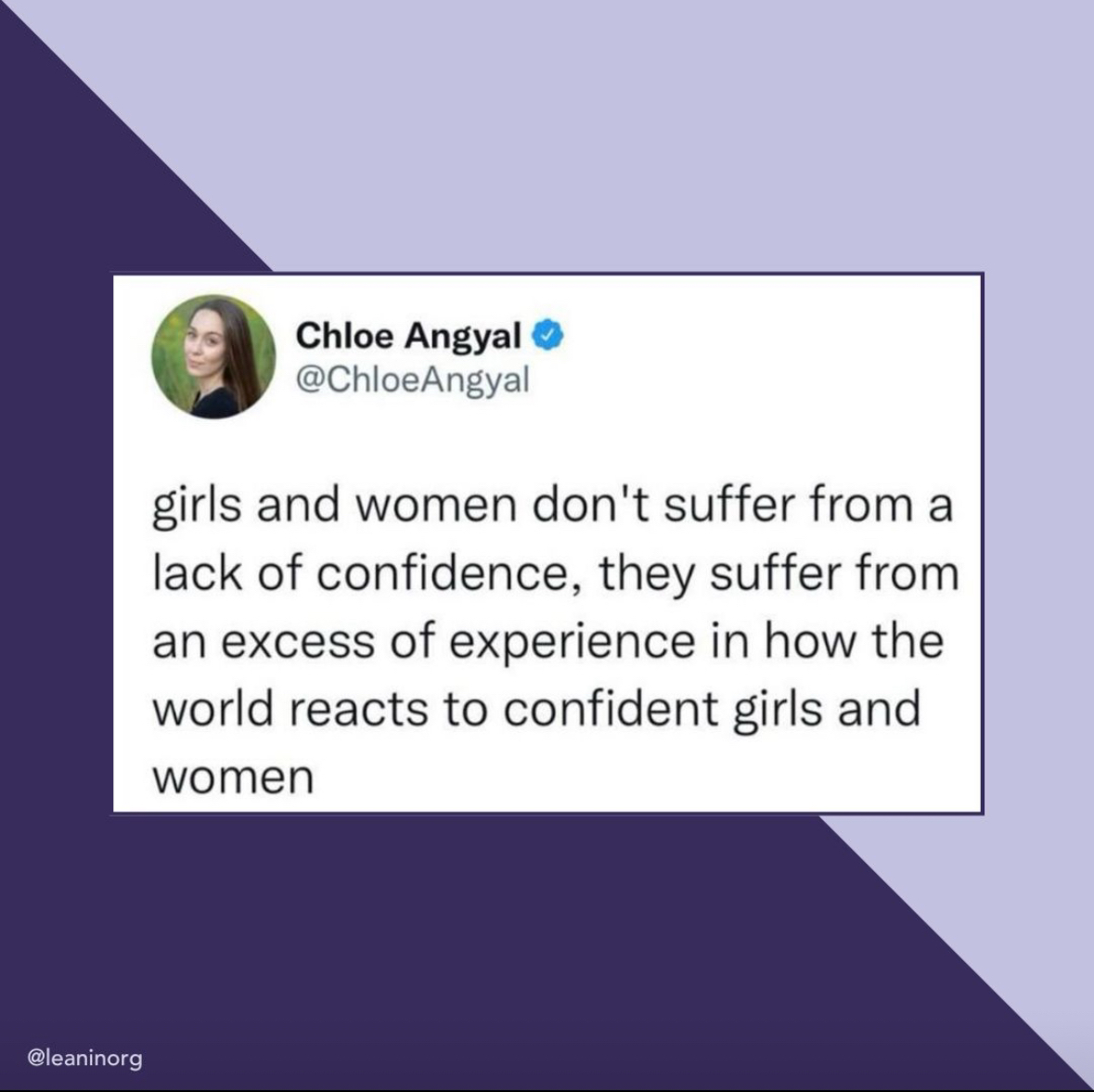 The world really be out here making women second guess themselves