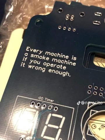 Apparently all machines can be smoke machines if you break them hard enough lol