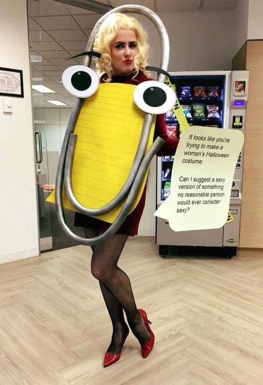 When you go as Clippy but it's apparently too much for some people