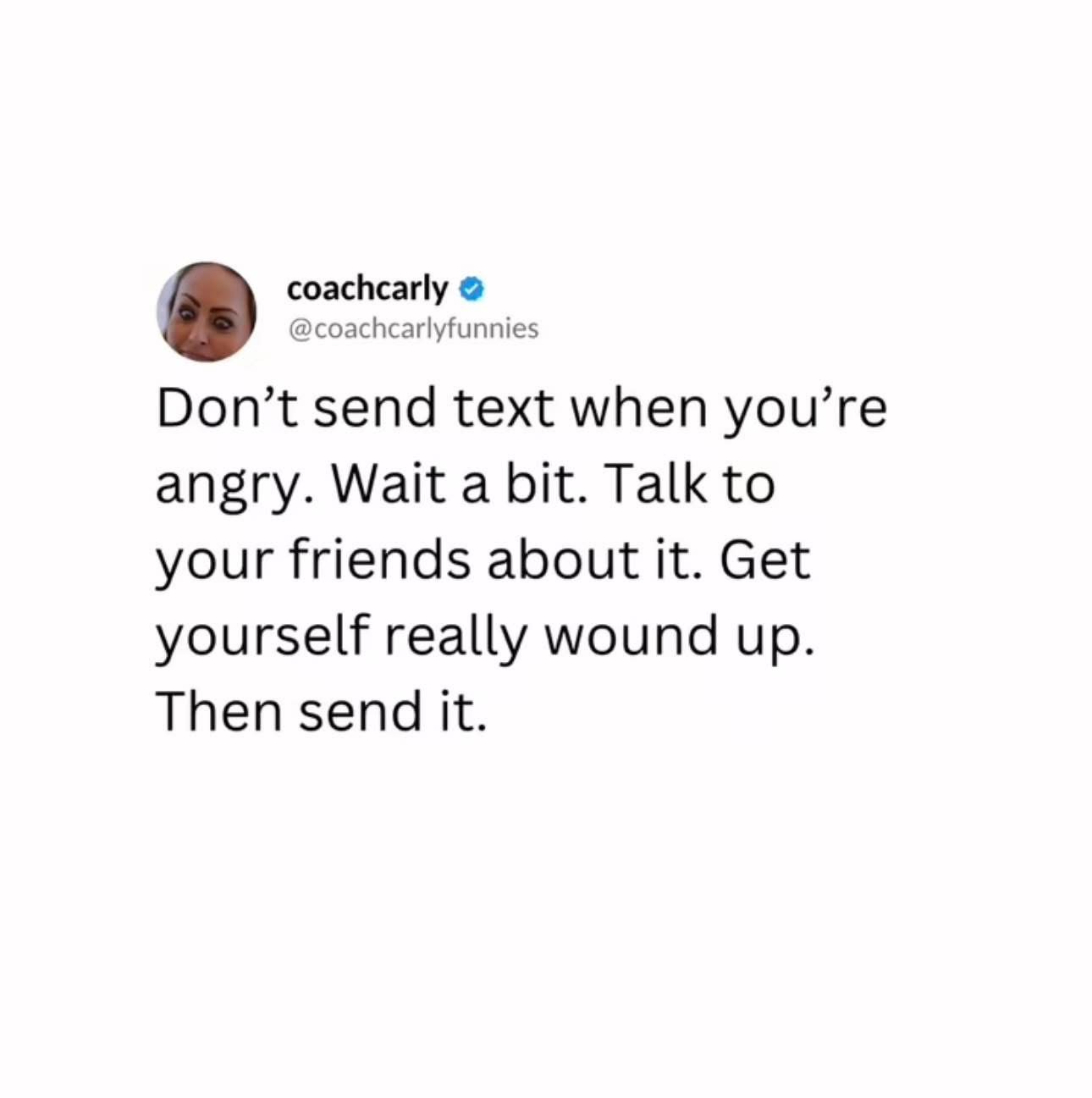 This is literally advice on how to send the most unhinged text message possible