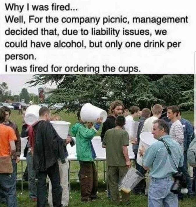 When you try to get around the one drink per person rule by ordering extra cups lol