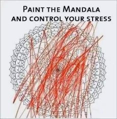 Totally didn't just aggressively scribbled all over my stress-relief mandala.