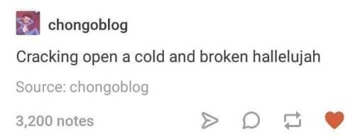 Cracking open a cold one but it's kinda sad...