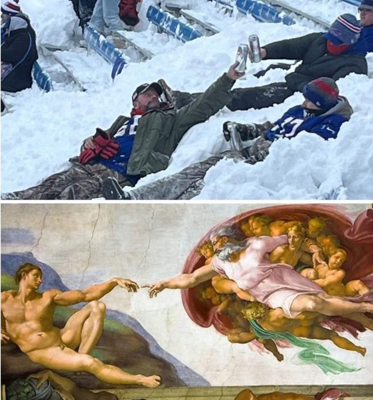 When the winter storm is so bad you start questioning your life choices, but at least you have beer.