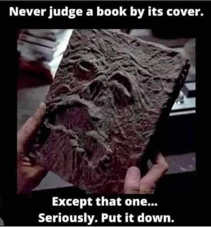Pretty sure that book is gonna curse you lol