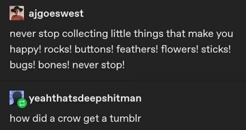 When you realize even crows have better social media presence than you.