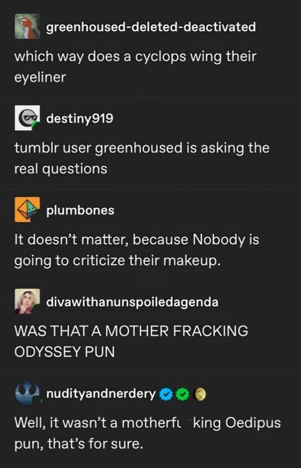 The Odyssey vs. Oedipus pun debate is getting serious