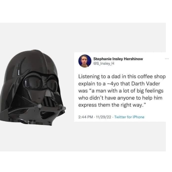This dad's take on Darth Vader is honestly kind of wholesome?