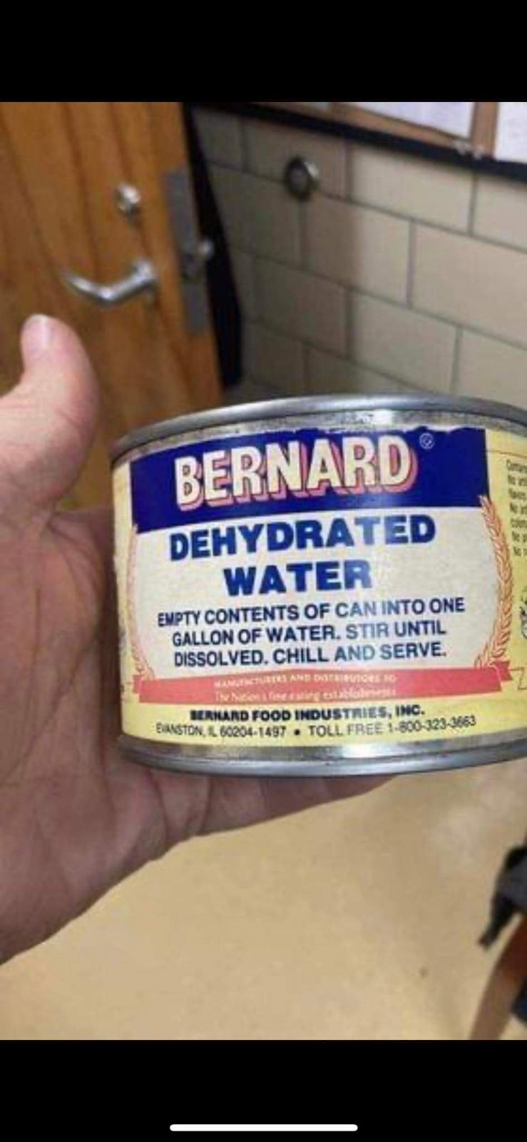Who knew water needed to be dehydrated? Like, what is that even supposed to look like.