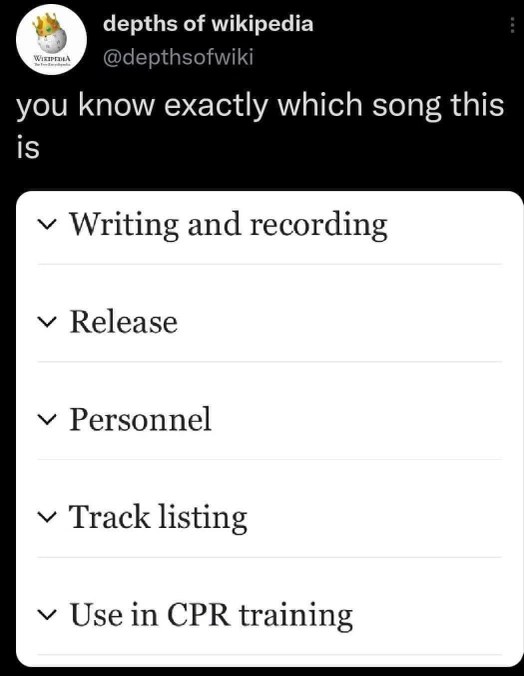 When the song isn't just a bop, it's also a life saving tool