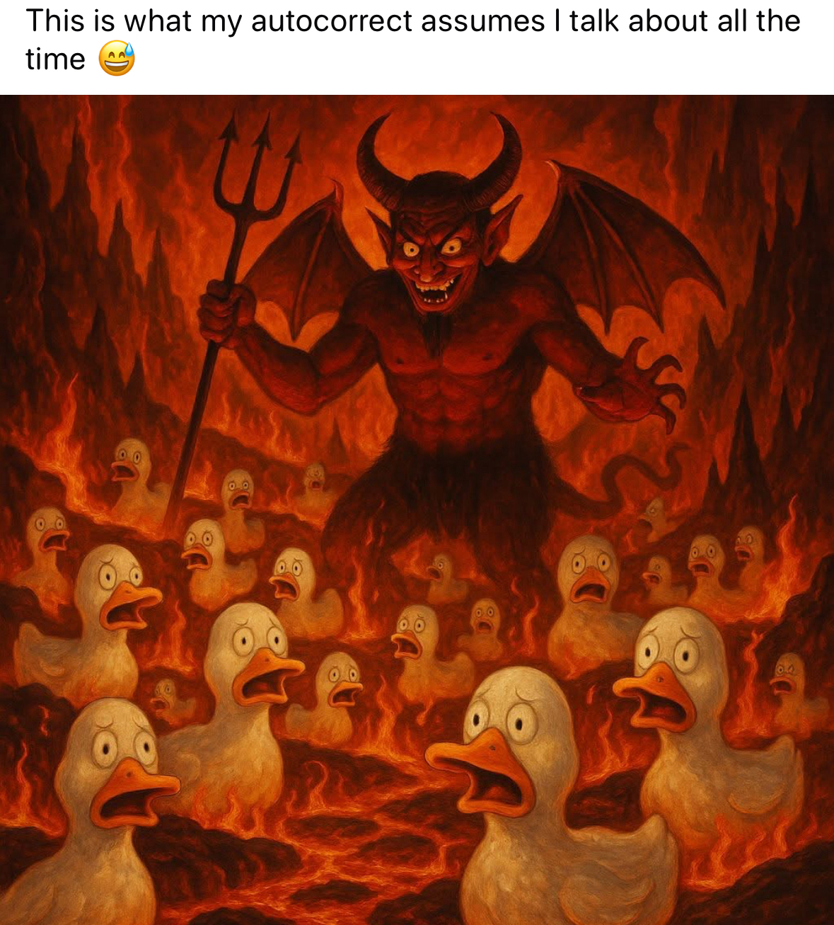 My autocorrect really thinks I'm out here talking about hell all the time, huh.