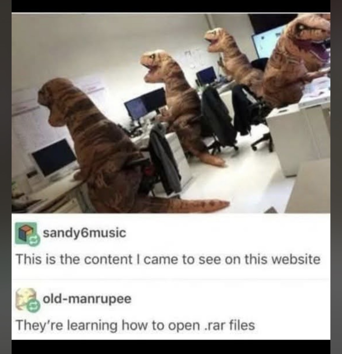 When you need to download large files but your dinosaur IT team is still in training