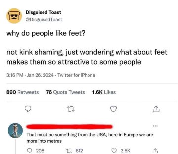 Europeans are just built different. Pun intended, I guess?
