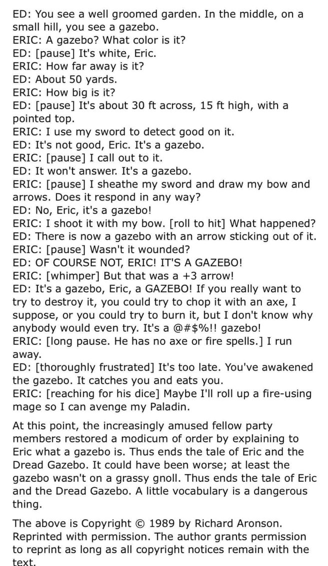 When you try to attack inanimate objects in DnD and they fight back harder than you expected