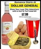 Dinner for two from Dollar General, because we're fancy like that maybe