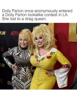 When you're so iconic you lose to yourself at a lookalike contest