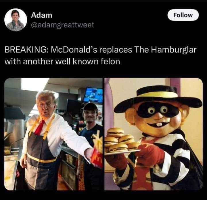 McDonald's replaces the Hamburglar with... well, another felon.