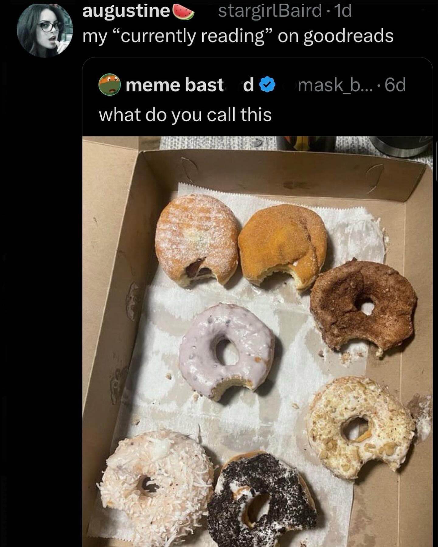 When you start reading a book but then realize you'd rather eat all the donuts instead